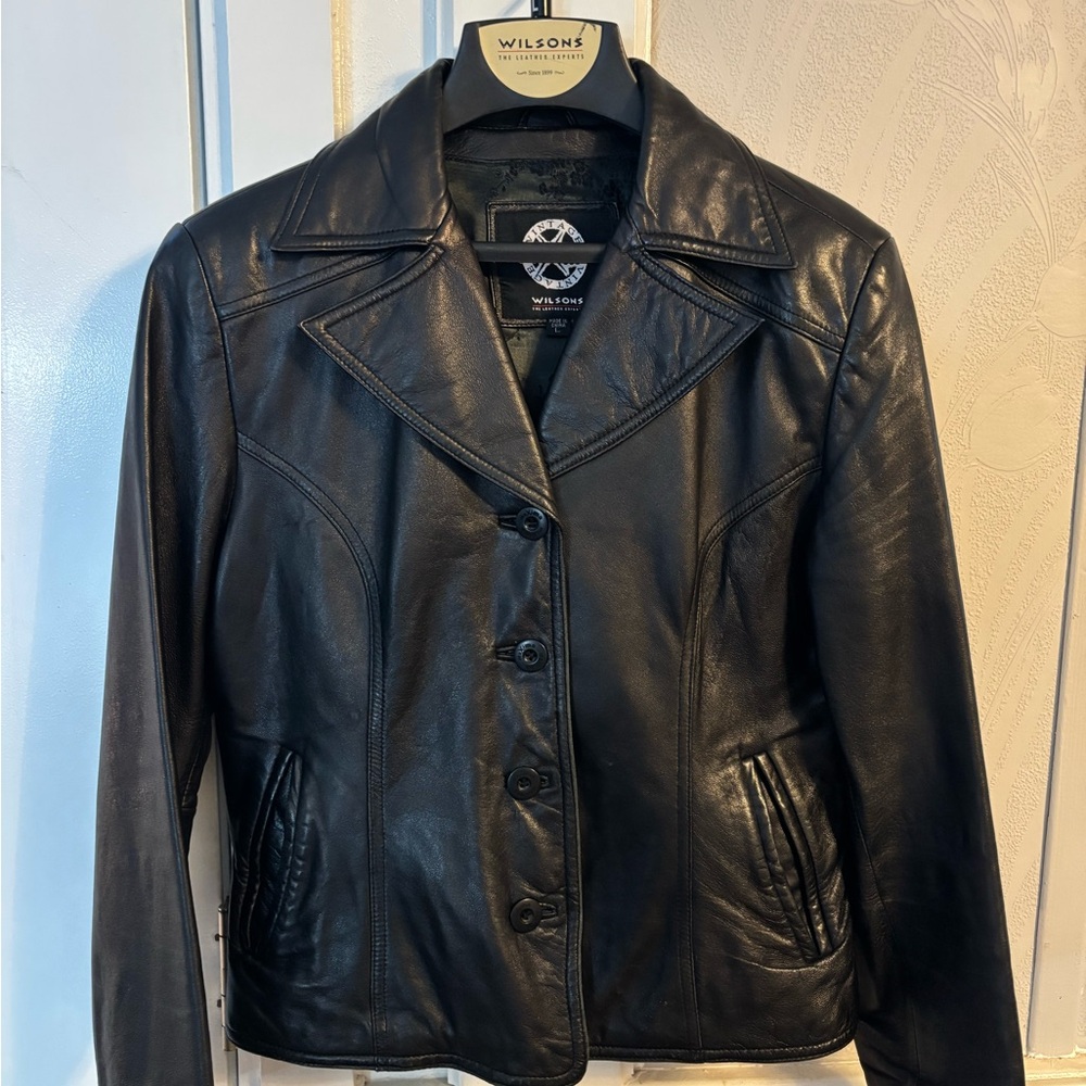 Wilson Black Leather Women's Jacket